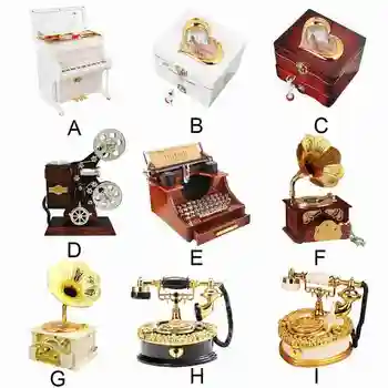 Mini Dancing Revolving Music Box Piano Jewelry Box Projector Typewriter Retro Telephone Music Box Christmas Gift For Children
Mini Dancing Revolving Music Box Piano Jewelry Box Projector Typewriter Retro Telephone Music Box Christmas Gift For Children