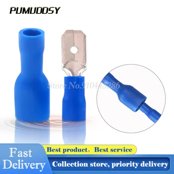 100PCS 50pairFDFD2-250*50 MDD2-250*50 16-14AWG BLUE Insulated Spade Crimp Wire Cable Connector Terminal Male/Female Kit
100PCS 50pairFDFD2-250*50 MDD2-250*50 16-14AWG BLUE Insulated Spade Crimp Wire Cable Connector Terminal Male/Female Kit