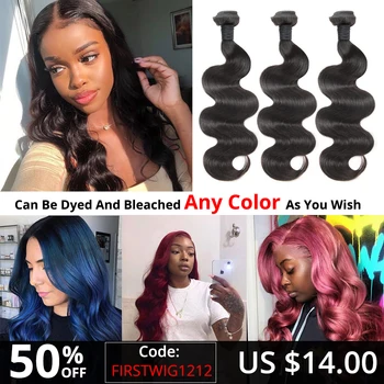 Raw Virgin Hair Bundles Natural Body Wave Short Long Brazilian Human Hair Wavy Pieces Extensions for Black Women Firstwig
Raw Virgin Hair Bundles Natural Body Wave Short Long Brazilian Human Hair Wavy Pieces Extensions for Black Women Firstwig