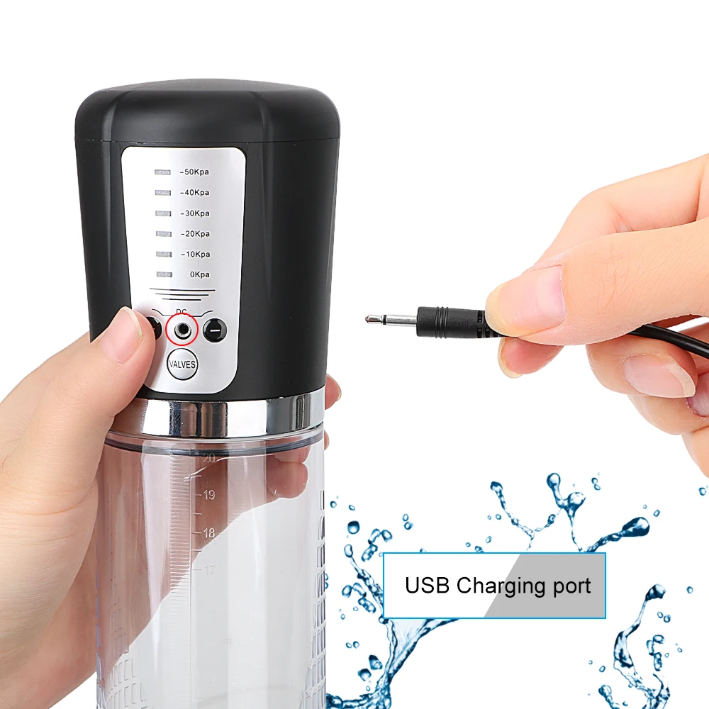 Насос для увеличения пениса OLO автоматический вакуумный насос с USB зарядкой