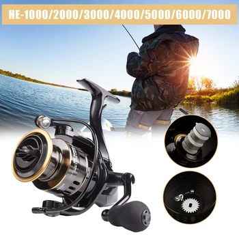 All Metal Fishing Wheel HE1000-7000 Max Drag 10kg Reel Fishing 5.2:1 High Speed Metal Spool Spinning Reel Saltwater Reel
All Metal Fishing Wheel HE1000-7000 Max Drag 10kg Reel Fishing 5.2:1 High Speed Metal Spool Spinning Reel Saltwater Reel