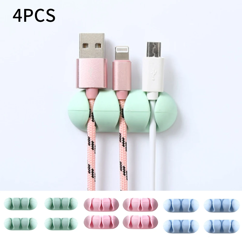 4pcs USB Silicone Self-Stick Wire Cable Holder Cord Clips Clamp Wire Organizer For Organization Of Home Wire Network Cable
4pcs USB Silicone Self-Stick Wire Cable Holder Cord Clips Clamp Wire Organizer For Organization Of Home Wire Network Cable