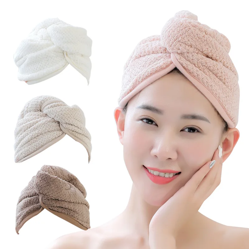 

Shower Cap Magic Microfiber Hair Quick Drying Dryer Towel Bath Wrap Cap Quick Hat Turban Dry Shower Cap Hair bonnet