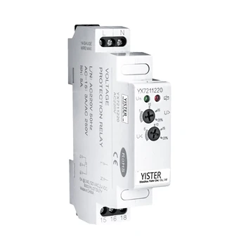 7211 Single-P Voltage Control Monitoring Relay Over and Under voltage Protection adjusted separately 20% with LED 50/60Hz 220V
7211 Single-P Voltage Control Monitoring Relay Over and Under voltage Protection adjusted separately 20% with LED 50/60Hz 220V