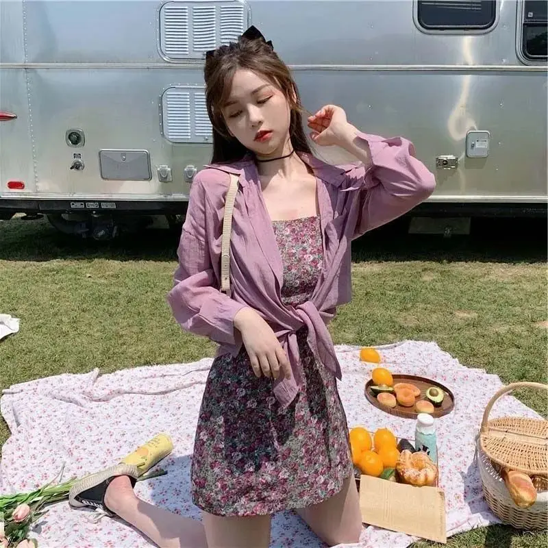 2021 new summer trend: slim waist, foreign style, floral temperament, short skirt, suspender dress
2021 new summer trend: slim waist, foreign style, floral temperament, short skirt, suspender dress