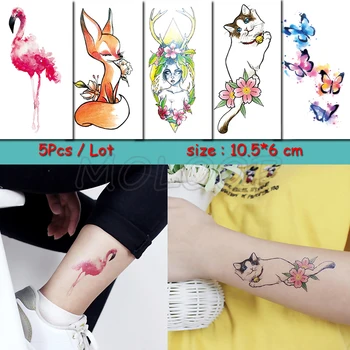 Temporary Tattoo Sticker crane fox cat butterfly flower waterproof fake Tatto Water Transfer Body Art flash Tatoo girl woman kid 
Temporary Tattoo Sticker crane fox cat butterfly flower waterproof fake Tatto Water Transfer Body Art flash Tatoo girl woman kid