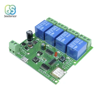 DC 5V 12V 32V 220V Smart Remote Control Module 4 Channel Jog Inching Self-locking RF WIFI Wireless Relay Switch
DC 5V 12V 32V 220V Smart Remote Control Module 4 Channel Jog Inching Self-locking RF WIFI Wireless Relay Switch