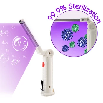 UVC Ultraviolet Folding Handheld UV Germicidal Light Stick Disinfection Lamp Portable Sterilization Lamp USB Charging
UVC Ultraviolet Folding Handheld UV Germicidal Light Stick Disinfection Lamp Portable Sterilization Lamp USB Charging