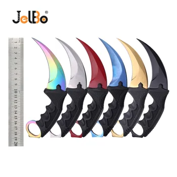 JelBo CS GO Karambit Knife with Sheath Counter Strike Tactical Claw Knife for Outdoor Camping Survival Hunting Tool Knife
JelBo CS GO Karambit Knife with Sheath Counter Strike Tactical Claw Knife for Outdoor Camping Survival Hunting Tool Knife