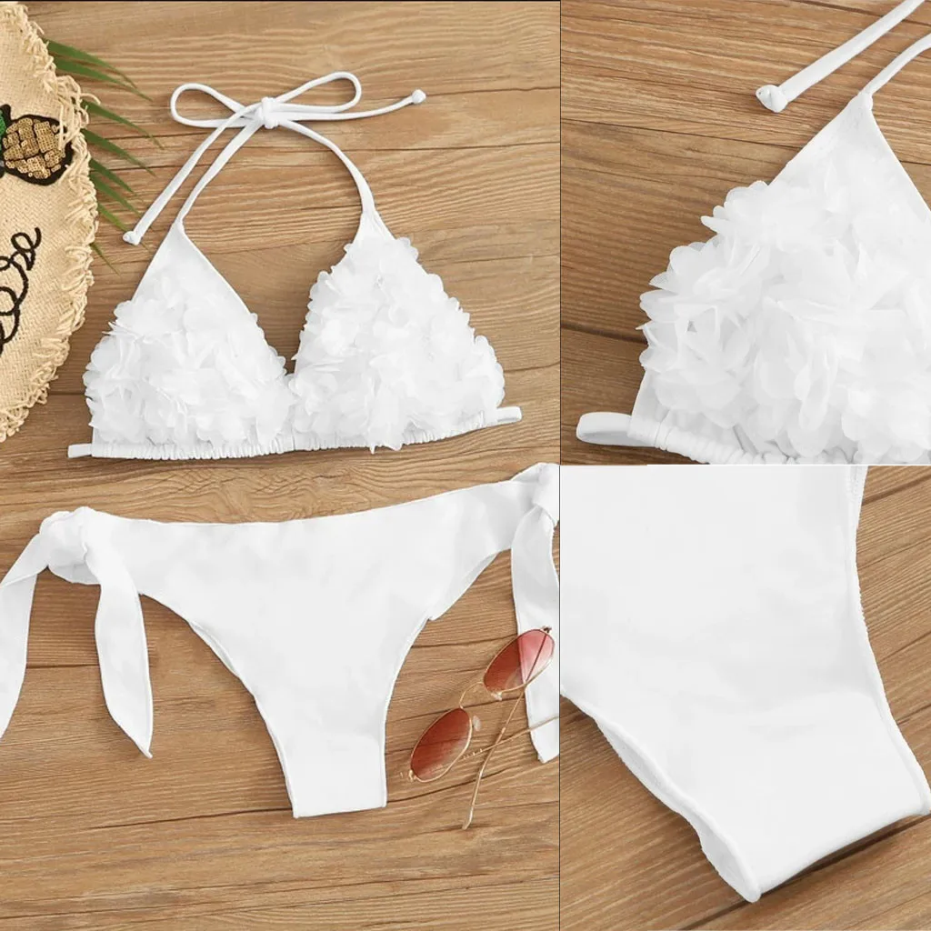 Hot Sales Women Solid Color Halter Bikini Set Padded Swimsuit Push Up Swimwear Fashion Design Swimming Costume Traje de baño
Hot Sales Women Solid Color Halter Bikini Set Padded Swimsuit Push Up Swimwear Fashion Design Swimming Costume Traje de baño