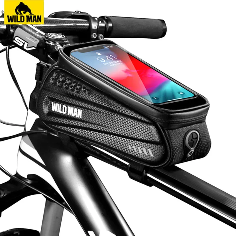 WILD MAN Rainproof Bicycle Top Tube Bag 6.5" Touch Screen Phone Case Bike Saddle Bag Cycling Triangle Tools Bag Mtb Accessories
WILD MAN Rainproof Bicycle Top Tube Bag 6.5" Touch Screen Phone Case Bike Saddle Bag Cycling Triangle Tools Bag Mtb Accessories