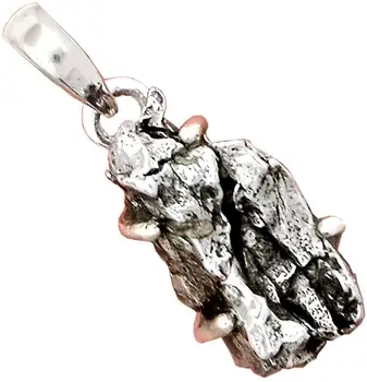 Genuine METEORITE CAMPO DEL CIELO Pendant 925 Sterling Silver, 27.4 mm, AP6486
Genuine METEORITE CAMPO DEL CIELO Pendant 925 Sterling Silver, 27.4 mm, AP6486