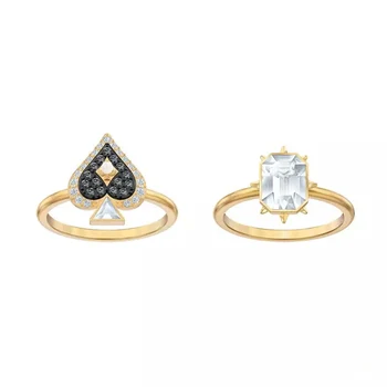 High quality SWA QUEEN CROWN Tarot magic black devil spider web crystal ring
High quality SWA QUEEN CROWN Tarot magic black devil spider web crystal ring
