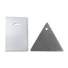 Cake-Scraper Decorating Aluminum Smoother-Edge-Set 8pcs Comb-Design