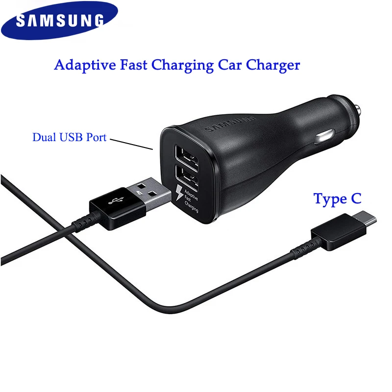 Original Samsung Car Charger Dual USB Adaptive Fast Adapter Micro/Type C Data Cable Sync For Galaxy S8 S9 S10 Plus A70 A50 A40
Original Samsung Car Charger Dual USB Adaptive Fast Adapter Micro/Type C Data Cable Sync For Galaxy S8 S9 S10 Plus A70 A50 A40