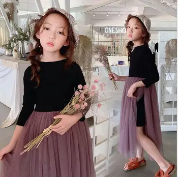 2019 Korean style girls patchwork dress fashion cotton mesh girls dresses 4-9t C175
2019 Korean style girls patchwork dress fashion cotton mesh girls dresses 4-9t C175