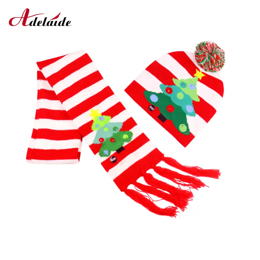 santa claus deer snowman led cap 2019 new year christmas party