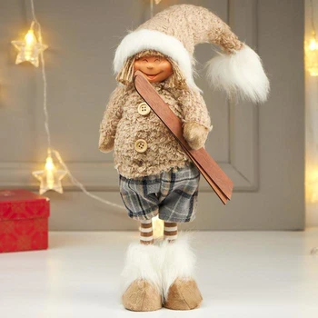 Interior doll "Boy in a beige fur jacket, with skis in hand" 47х12х15 4822688
Interior doll "Boy in a beige fur jacket, with skis in hand" 47х12х15 4822688