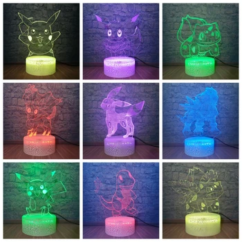 Pokemon Go Action Figure Pikachu Umbreon 7 Color Lamp 3d Visual Led Night Lights Kids Touch Usb Table Lamp Baby Sleep Lampara
Pokemon Go Action Figure Pikachu Umbreon 7 Color Lamp 3d Visual Led Night Lights Kids Touch Usb Table Lamp Baby Sleep Lampara