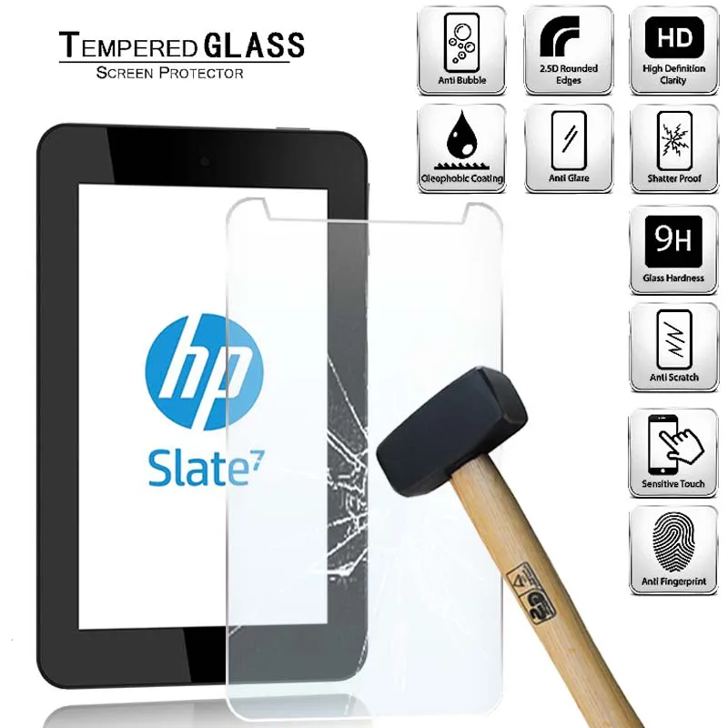 Tablet Tempered Glass Screen Protector Cover for HP Slate 7 HD Eye Protection Anti-Screen Breakage Tempered Film
Tablet Tempered Glass Screen Protector Cover for HP Slate 7 HD Eye Protection Anti-Screen Breakage Tempered Film
