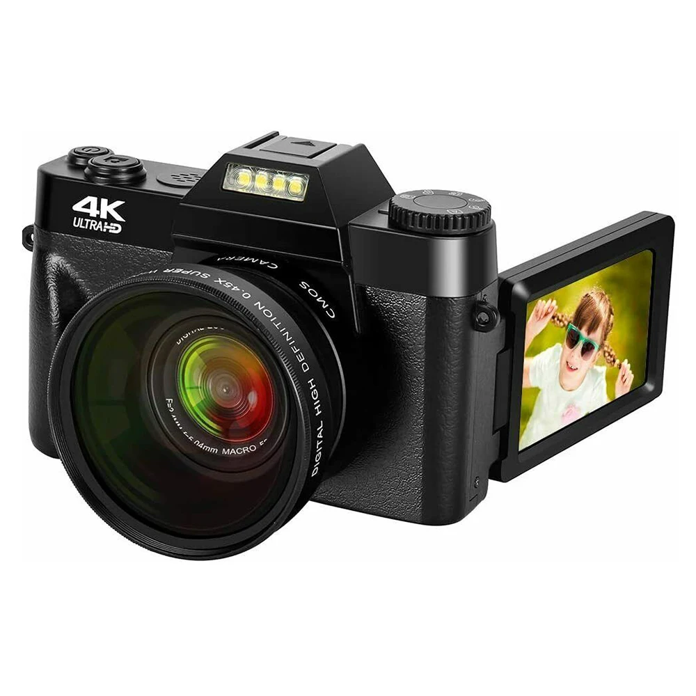 Digital Camera 48MP 4K Vlogging for YouTube 30FPS WI-FI 16XZoom Video Camcorder 2021 New Recording | Электроника