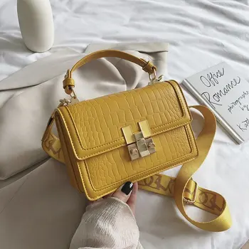 Luxury Brand Female Flip Square Bag 2020 New Quality Leather Women's Designer Handbag Crocodile pattern Shoulder Messenger Bags
Luxury Brand Female Flip Square Bag 2020 New Quality Leather Women's Designer Handbag Crocodile pattern Shoulder Messenger Bags