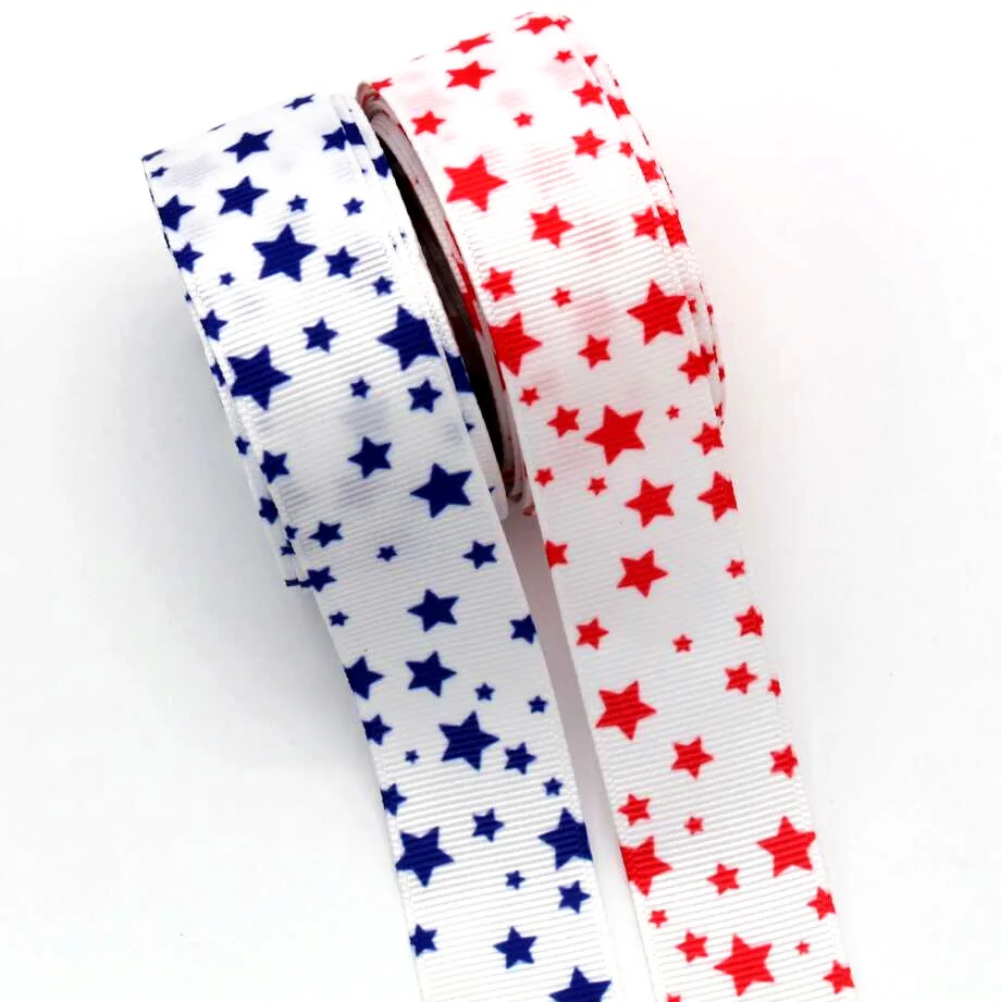 1 '25mm star ribbon 10 yards, DIY handmade materials hair bow headdress bow Grosgrain ribbons 
1 '25mm star ribbon 10 yards, DIY handmade materials hair bow headdress bow Grosgrain ribbons