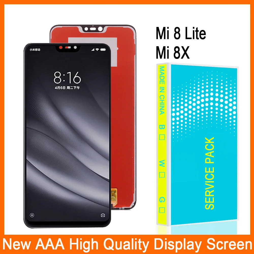 6.26'' inch LCD Display Replacement For Xiaomi Mi 8 Lite LCD Touch Screen Digitizer Assembly For Xiaomi Mi 8X Display
6.26'' inch LCD Display Replacement For Xiaomi Mi 8 Lite LCD Touch Screen Digitizer Assembly For Xiaomi Mi 8X Display