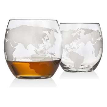 LBER Whiskey Decanter Globe Set with 2 Etched Globe Whisky Glasses - for Liquor, Bourbon, Vodka - 850Ml.
LBER Whiskey Decanter Globe Set with 2 Etched Globe Whisky Glasses - for Liquor, Bourbon, Vodka - 850Ml.