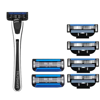 TFLYSHAVE Man Shaver Razor Blade 5 Layer and 3 Layer Razor with Trimmer Blade Sweden TOP Blade Men Manual Shaving
TFLYSHAVE Man Shaver Razor Blade 5 Layer and 3 Layer Razor with Trimmer Blade Sweden TOP Blade Men Manual Shaving