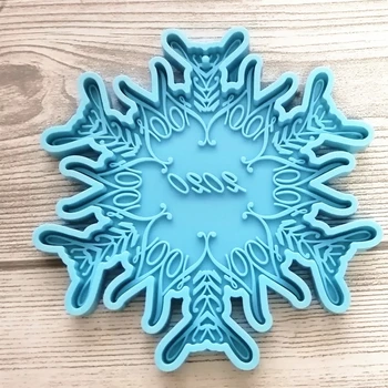 Snowflake Coaster Epoxy Resin Mold Keychain Casting Silicone Mould DIY Crafts Polymer Clay Jewelry Making Tool
Snowflake Coaster Epoxy Resin Mold Keychain Casting Silicone Mould DIY Crafts Polymer Clay Jewelry Making Tool