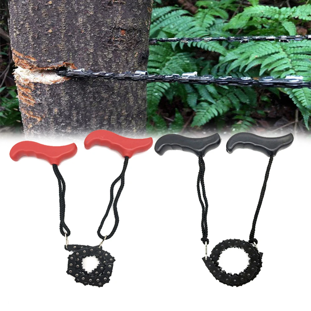 Handle Chainsaw Woodworking Pocket Chain Saw Heavy Duty Manganese Survival Wire Saw Foldable Outdoor Handle Saws
Handle Chainsaw Woodworking Pocket Chain Saw Heavy Duty Manganese Survival Wire Saw Foldable Outdoor Handle Saws