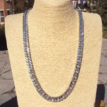 Mens Miami Cuban Link Curb Chain Real White Solid Gold G/F Hip Hop 10MM Thick Chain JayZ
Mens Miami Cuban Link Curb Chain Real White Solid Gold G/F Hip Hop 10MM Thick Chain JayZ