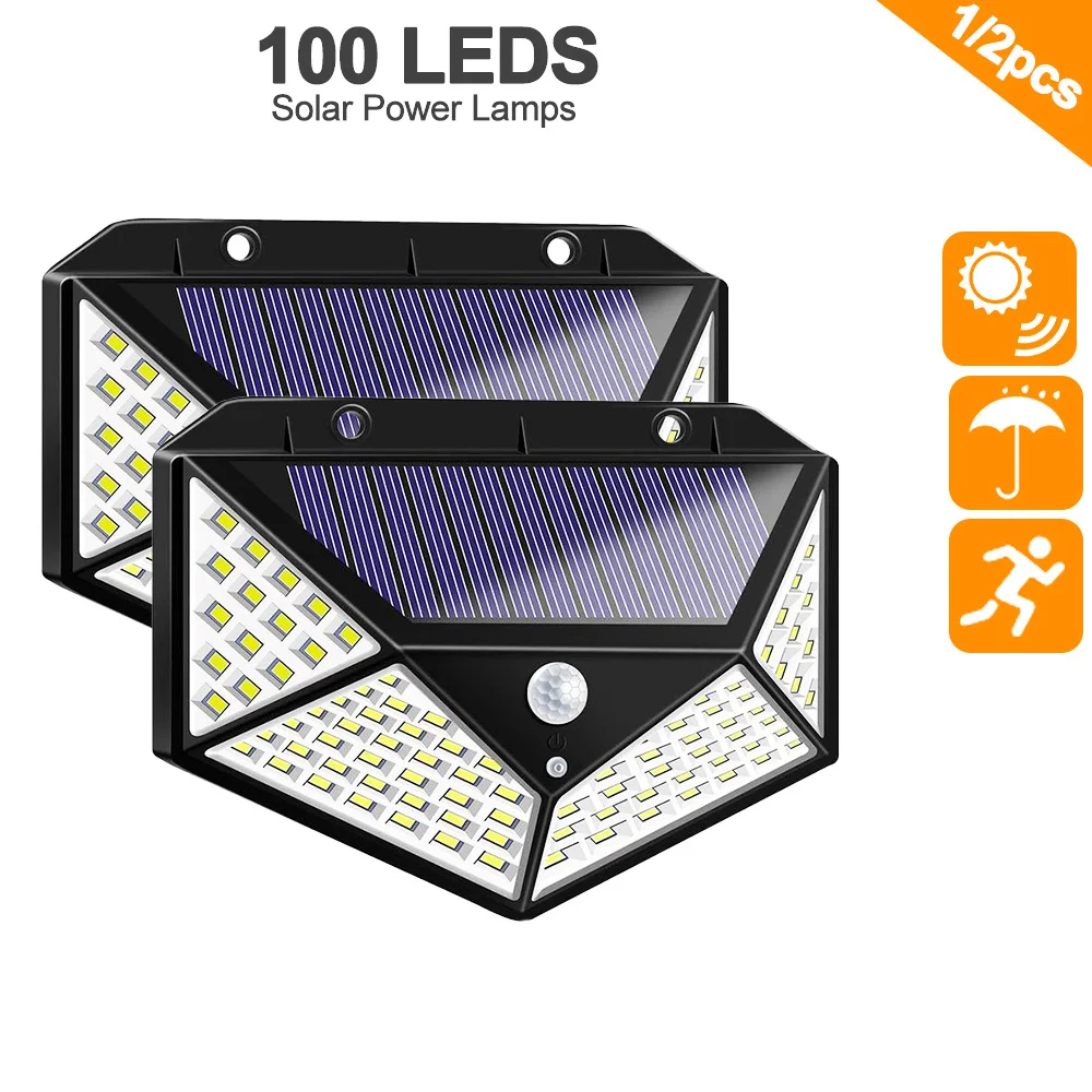 3 Modes 270 Degree 100 LED Four-Sided Solar Power Light Angle Motion Sensor Wall Lamp Outdoor Waterproof Yard Garden Lamps
3 Modes 270 Degree 100 LED Four-Sided Solar Power Light Angle Motion Sensor Wall Lamp Outdoor Waterproof Yard Garden Lamps
