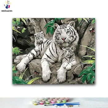 DIY Coloring paint by numbers Tiger in the mountains paintings by numbers with kits 40x50 framed
DIY Coloring paint by numbers Tiger in the mountains paintings by numbers with kits 40x50 framed