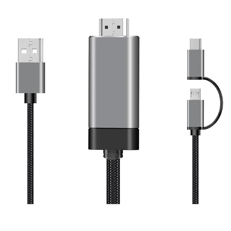 TYPE C All-In-One Mini HD Same-Screen Video Cable Suitable For Android Phone Tablet To TV 1080P HDMI | Электроника