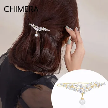 CHIMERA Pearl Hair Clip Pendant Crystal Wedding Hair Accessories for Women Elegant Barrette Fashion Hair Pin Hairgrips Jewelry 
CHIMERA Pearl Hair Clip Pendant Crystal Wedding Hair Accessories for Women Elegant Barrette Fashion Hair Pin Hairgrips Jewelry
