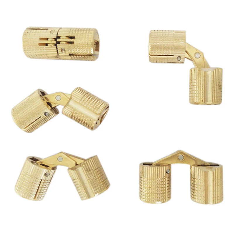 4PCS 8/10/12mm Copper Barrel Hinges Cylindrical Hidden Cabinet Concealed Invisible Brass Hinges Mount For Furniture Hardware
4PCS 8/10/12mm Copper Barrel Hinges Cylindrical Hidden Cabinet Concealed Invisible Brass Hinges Mount For Furniture Hardware