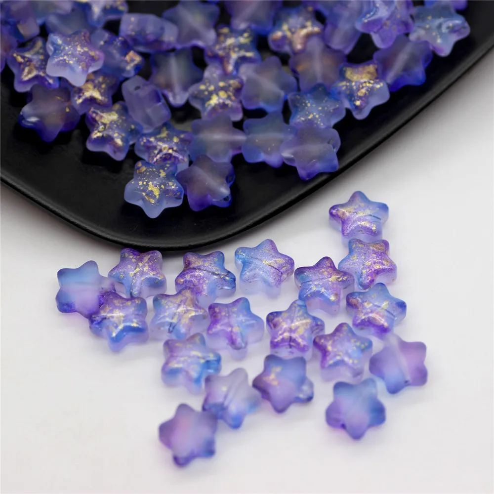 New Star Beads for Bracelet Earrings High Quality Accessories Frosted Colorful DIY Five-pointed Star 8mm Glass Beads
New Star Beads for Bracelet Earrings High Quality Accessories Frosted Colorful DIY Five-pointed Star 8mm Glass Beads