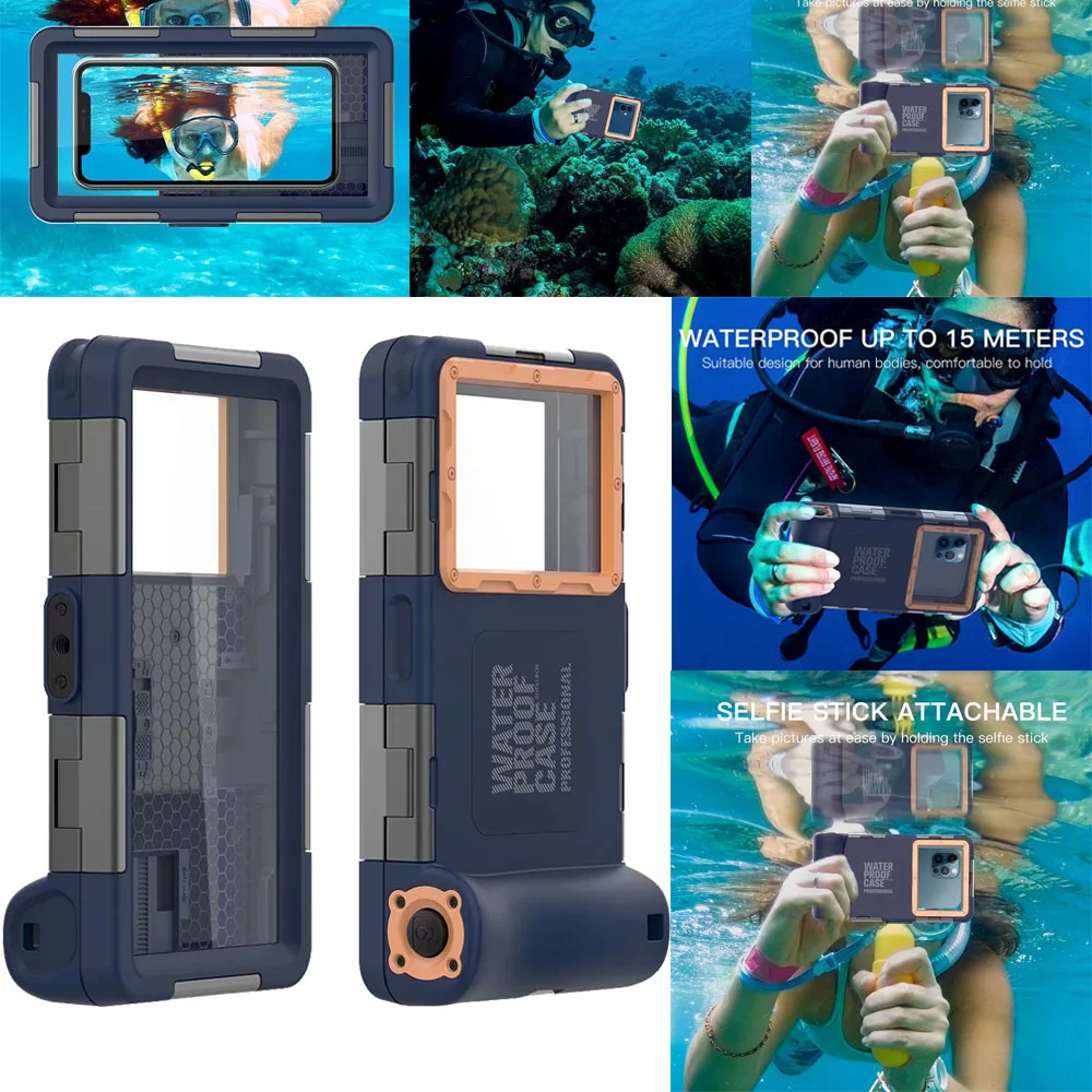 

Professional 15 Meters Depth Waterproof Case For Google Pixel 4A 5 3A XL 360 Full Cover Underwater Diving Case Protector Coque