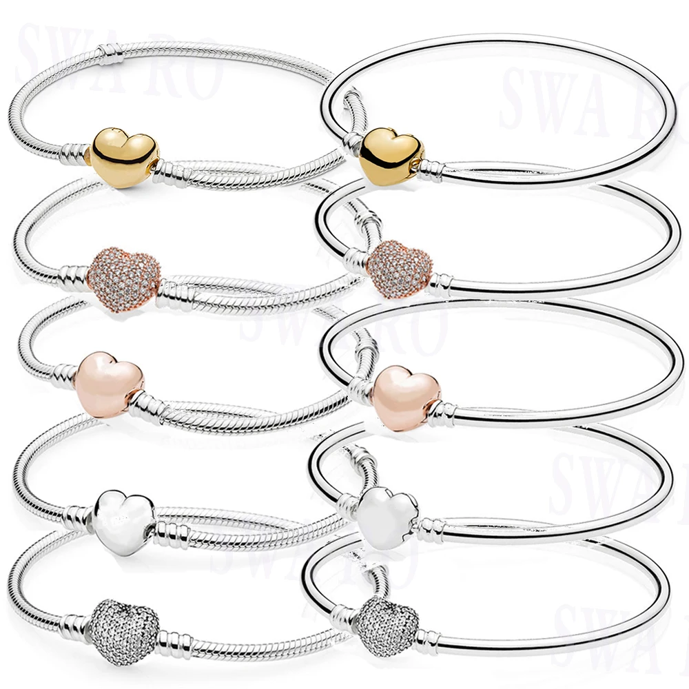 2019 Fashion 925 Sterling Silver Original Heart-shaped Basic Bracelet DIY Beaded Bracelet Jewelry Gift Factory Direct Sales
2019 Fashion 925 Sterling Silver Original Heart-shaped Basic Bracelet DIY Beaded Bracelet Jewelry Gift Factory Direct Sales