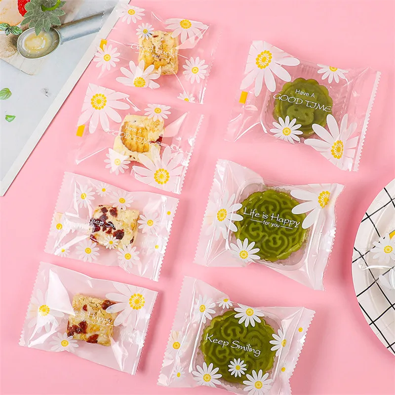 100Pcs/lot Transparent Daisy Flower Snowflake Cookies Packaging Snack Sugar Moon Cake Machine Sealing Bags
100Pcs/lot Transparent Daisy Flower Snowflake Cookies Packaging Snack Sugar Moon Cake Machine Sealing Bags