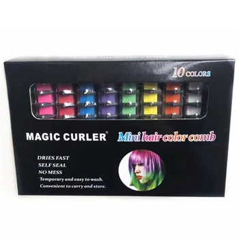 10 Colors Hair Color Comb Temporary Hair Chalk Hair Color Comb Dye Salon Party Fans Cosplay Tool Disposable Hair Color Tool 
10 Colors Hair Color Comb Temporary Hair Chalk Hair Color Comb Dye Salon Party Fans Cosplay Tool Disposable Hair Color Tool