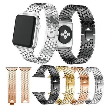 Skconjazz Fish-scale Pattern for Apple Watch 1 2 3 4 5 Metal Strap Solid Chain Stainless Steel Belt New Honeycomb Strap
Skconjazz Fish-scale Pattern for Apple Watch 1 2 3 4 5 Metal Strap Solid Chain Stainless Steel Belt New Honeycomb Strap