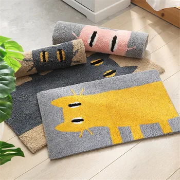 Handmade Jaquard Doormat for Entrance Door Cat Carpet Kids Room Anti-slip Bathroom Toilet Floor Mat Water Absorption Kitchen Rug 
Handmade Jaquard Doormat for Entrance Door Cat Carpet Kids Room Anti-slip Bathroom Toilet Floor Mat Water Absorption Kitchen Rug