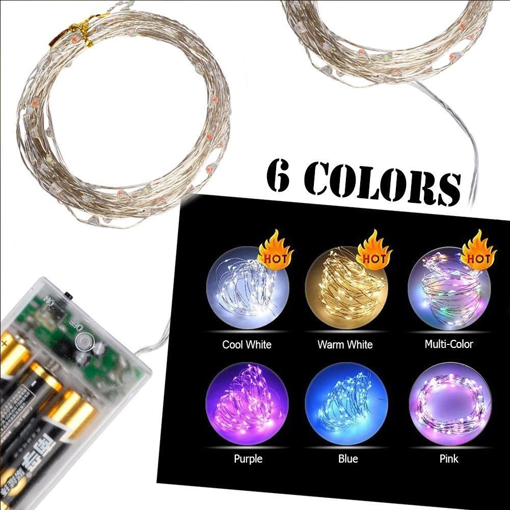 2M 3M 20 30 LEDs Starry String battery Lights Fairy Micro LED Transparent Copper Wire for Party Christmas Wedding 10 colors
2M 3M 20 30 LEDs Starry String battery Lights Fairy Micro LED Transparent Copper Wire for Party Christmas Wedding 10 colors