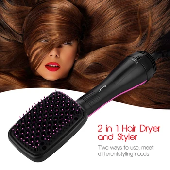110-240V 2 in 1 Anion Hair Dryer Hot Air Brush Electric Blow Dryer Heated Straightener Comb 3 Gears 1000-1199W Hair Styling Tool
110-240V 2 in 1 Anion Hair Dryer Hot Air Brush Electric Blow Dryer Heated Straightener Comb 3 Gears 1000-1199W Hair Styling Tool