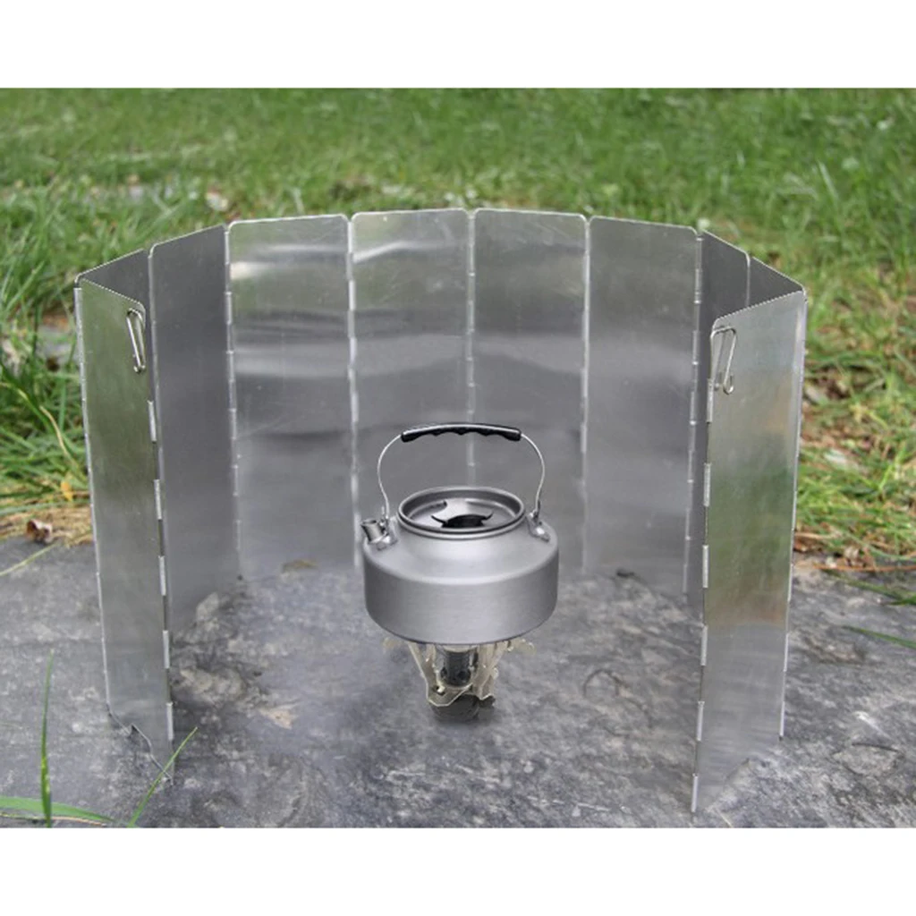 Folding Windshield Plates Outdoor Camping Kitchen BBQ Stove Picnic Wind Screen Folding Plate for Camping Gas Cooker Folding Windshield Plates Outdoor Camping Kitchen BBQ Stove Picnic Wind Screen Folding Plate for Camping Gas Cooker