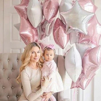 12PCS Baby Shower 18 inch Pink White Star Helium Foil Balloons Girls Happy Birthday Party Supplies 1st Party Decoration Air Ball
12PCS Baby Shower 18 inch Pink White Star Helium Foil Balloons Girls Happy Birthday Party Supplies 1st Party Decoration Air Ball