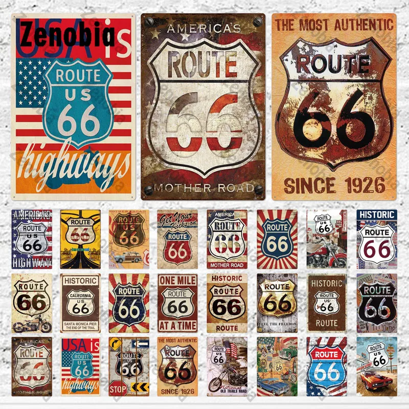 Route US 66 Signs Vintage Metal Plaque Tin Sign Metal Poster Decorative Wall Stickers Plates for Bar Pub Garage Home Decoration
Route US 66 Signs Vintage Metal Plaque Tin Sign Metal Poster Decorative Wall Stickers Plates for Bar Pub Garage Home Decoration